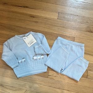 NWT Two Piece Knit Baby Set